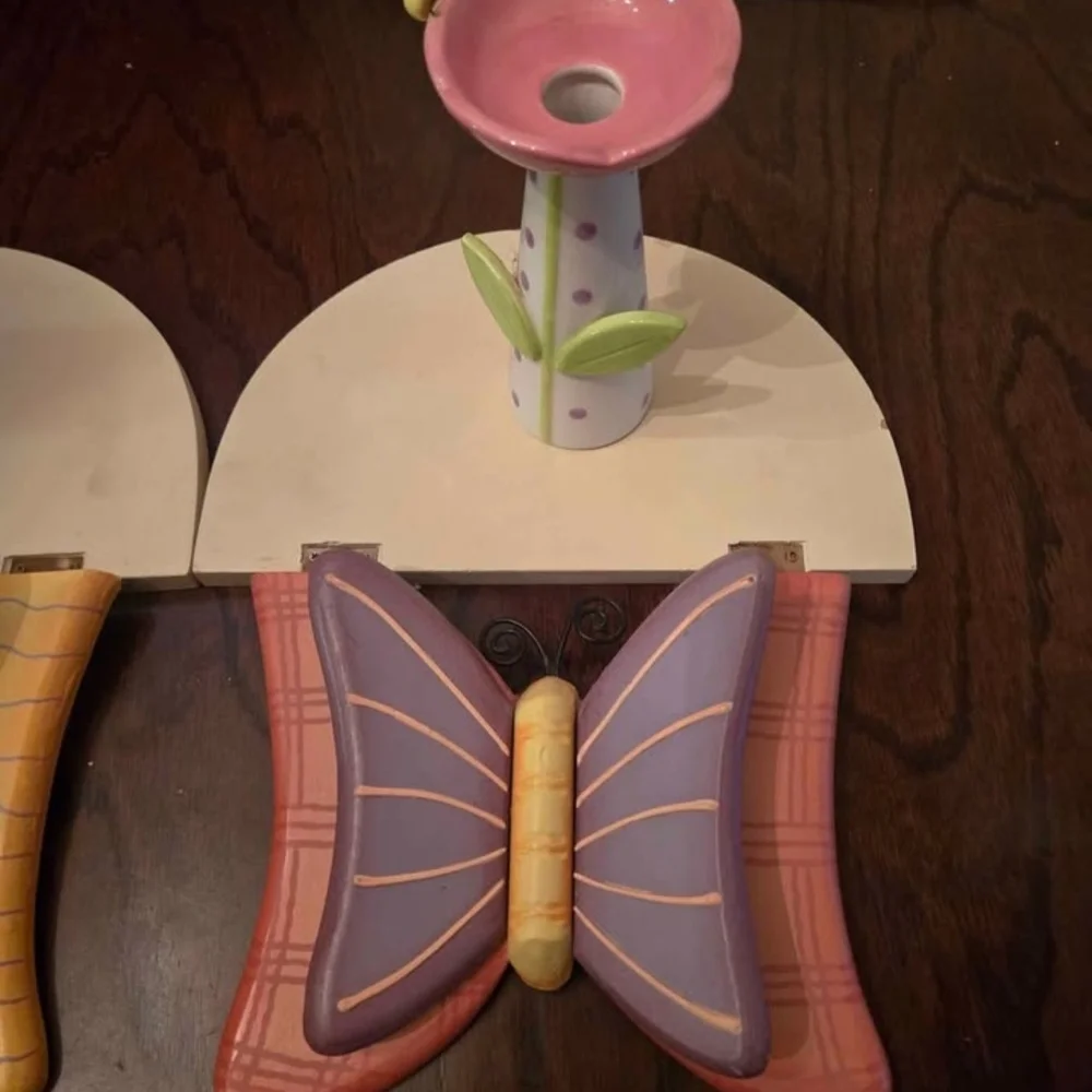 Butterfly Wall Shelfs and Vases